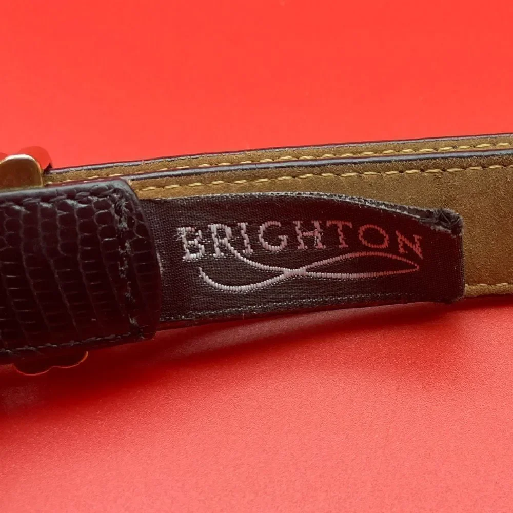 Brighton Women’s Black Leather Belt ML-32 4B603